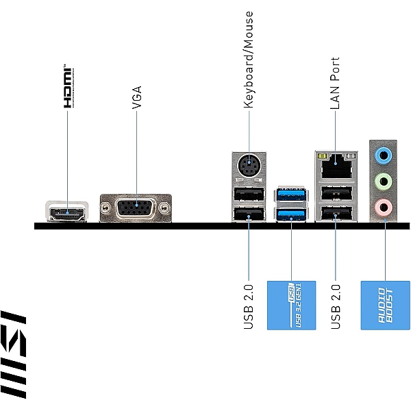 Carte mère MSI H510M B-Pro socket LGA1200