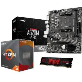 Kit mise à jour AMD ryzen 5, carte mère MSI, 8Go DDR4