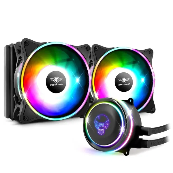 Spirit Of Gamer Watercooling Kit – LIQUID FORCE 240 – For Intel and AMD Processors – Addressable RGB 3 Pin / 5 Volts