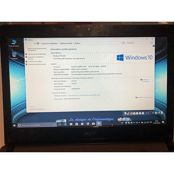 PC portable ACER Aspire 4738Z 14" LED - 4Go - HDD 320Go - intel I3 M370