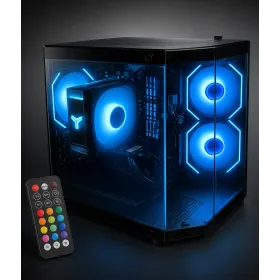 Pc Aquarium Gaming, RGB piloté par télécommande - Ryzen 7 - 16 Go de mémoire - NVME 1To - RTX5060
