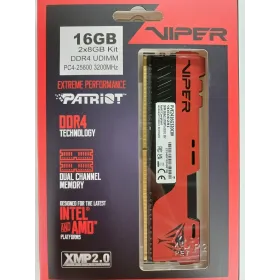 Mémoire Haute Performance 16Go (2x8Go) DDR4  Patriot Viper Elite II 3200Mhz  XMP 2.0