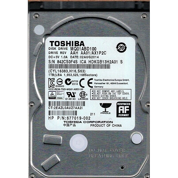 Disque dur 2,5 pouces Toshiba 1To Sata III 8Mo cache 5400Tpm Ebay